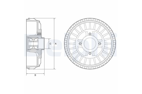 Kampana Arka Sağ veya Sol DELPHI BFR622