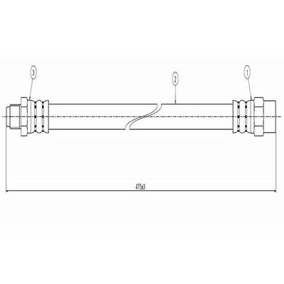 Fren Hortumu Ön Sağ veya Sol CAVO C800 528A