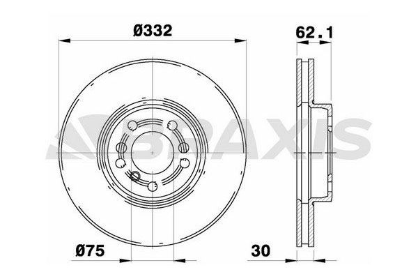 Fren Disk Ayna Ön Sağ ve Sol BMW X5 Serisi (E53)(2000->)  BRAXIS AD0295