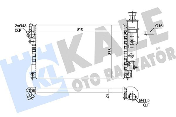 Su Radyatörü  KALE 363130