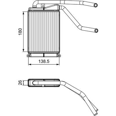 Kalorifer Radyatörü  Daewoo Espero (1995->)  ORİS KCH003036