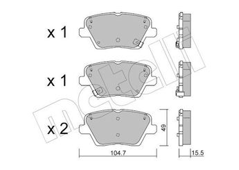 Fren Disk Balata Arka LEO L10-1501  58302G4A30 58302-G4A30