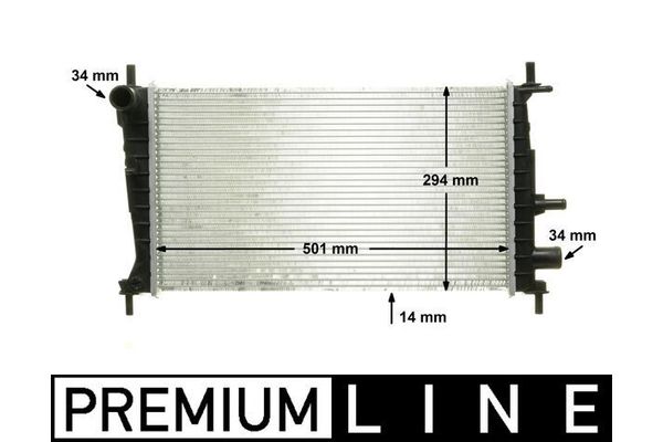 Su Radyatörü  BMW 5 Serisi Gran Turismo (F07)(11.2009->)  MAHLE CR 174 000P