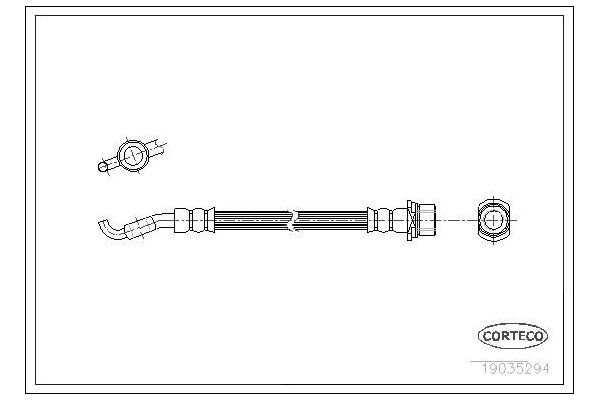 Fren Hortumu Arka Sağ veya Sol Toyota Avensis (T25)(2003->)  ASPART 3HOS1484