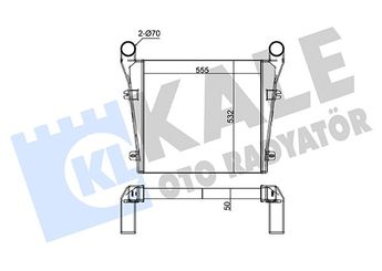Turbo Radyatörü  KALE 267900  13C4538063BA 13C45-38063-BA