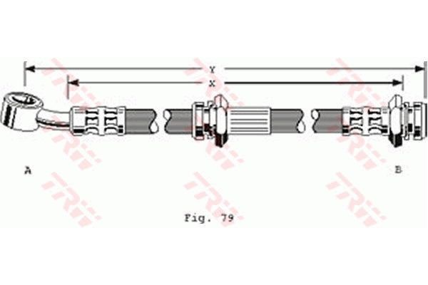 Fren Hortumu Ön Sağ veya Sol Opel Campo (1992->)  CAVO C900 823A