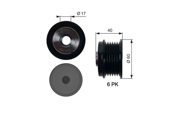 Alternatör Kasnağı  GATES OAP7154