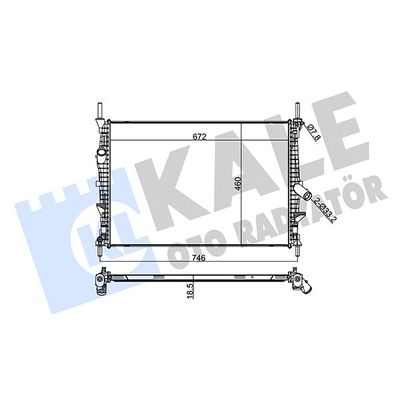 Su Radyatörü  Ford Transit P.Van (TT9)(2006->)  KALE 251700