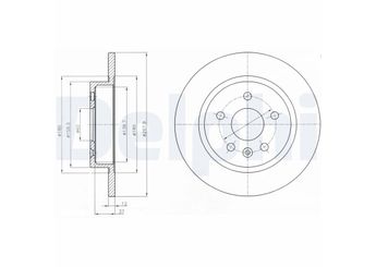 Fren Disk Ayna Arka Sağ ve Sol DELPHI BG4199C  13502135 13502136 13502134 13502864 1605271 569072 569074 95516915 95527032