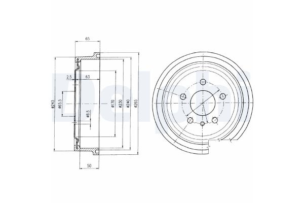 Kampana Arka Sağ veya Sol Toyota Corolla (E11)(1997->)  DELPHI BF403