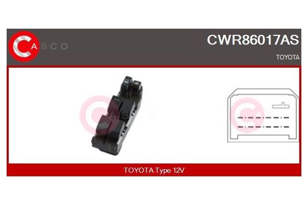 Cam Açma Düğmesi Ön Sol MCAR AN-1876