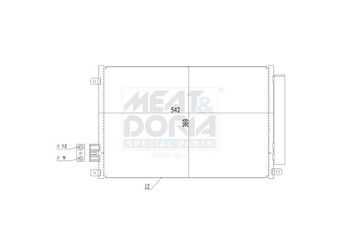 Klima Radyatörü  BSG 25-520-059  1551184 51786211 51930033 51930093 9S5119710AA