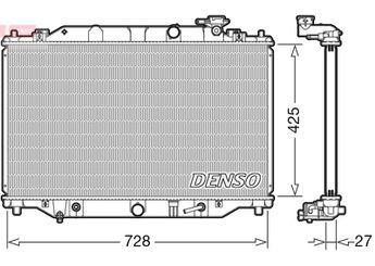 Su Radyatörü  DENSO DRM44041  DRM44041 SH0215200A SH0215200B