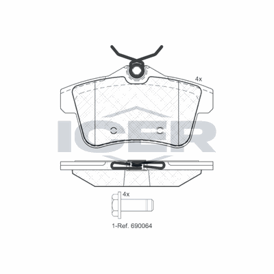 Fren Disk Balata Arka Citroen DS5 (09.2011->)  EUROREPAR 1647873880