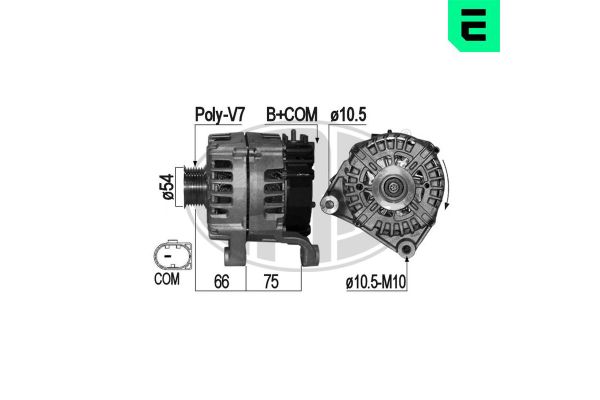 Alternatör  BMW 5 Serisi Touring (F11)(11.2011->)  ERA 209169