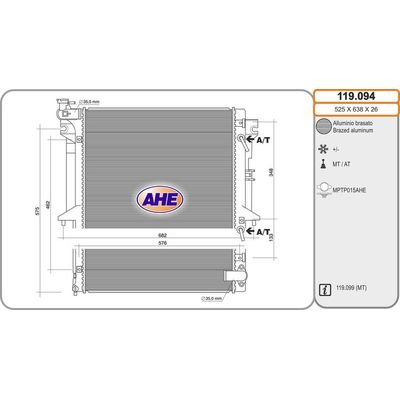 Su Radyatörü  ORİS BSC021V40