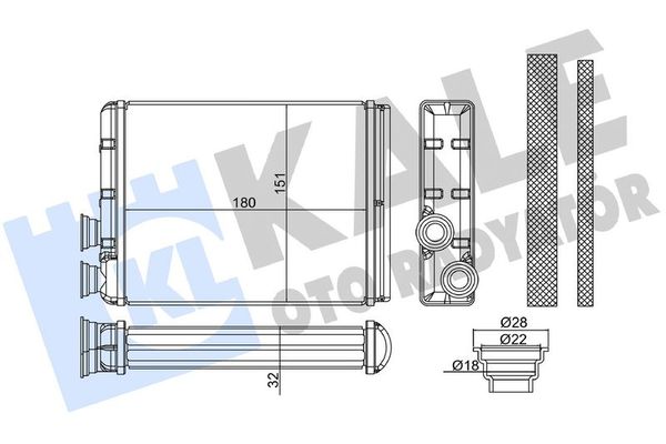 Kalorifer Radyatörü  PSA ORJINAL 9833378980