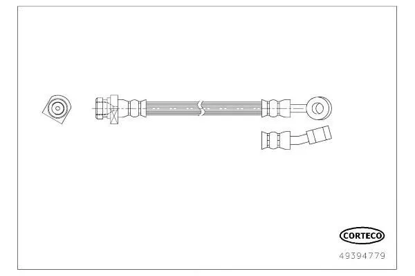 Fren Hortumu Arka Sağ Hyundai i30 (FD)(06.2007->)  MAHER 03985
