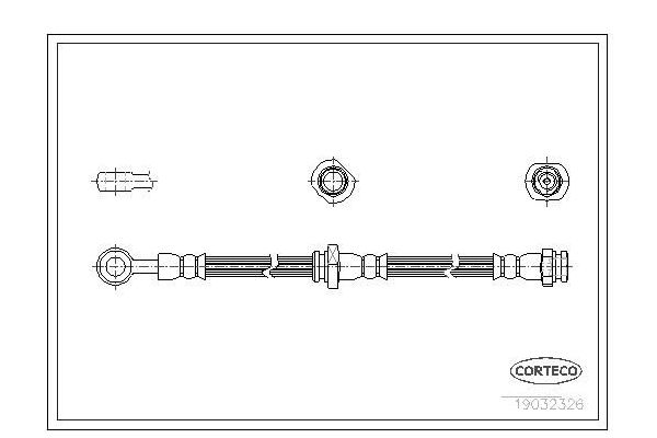 Fren Hortumu Arka Sağ veya Sol Nissan Almera Tino (V10M)(05.2000->)  CAVO C900 487A