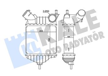 Turbo Radyatörü  KALE 352350  46764253 K46549967