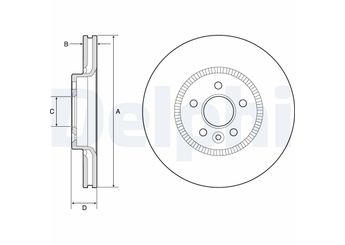 Fren Disk Ayna Ön Sağ ve Sol DELPHI BG9184C  DG9C1125CC 5202200