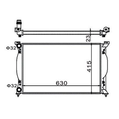 Su Radyatörü  Audi A4 Sedan (8E)(04.2003->)  MAGNETI MARELLI 359000300910