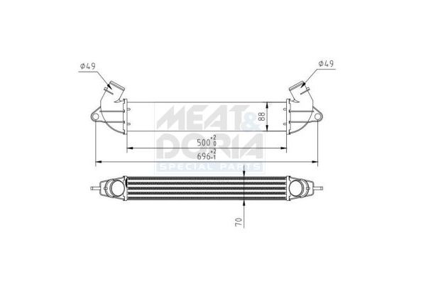 Turbo Radyatörü  FIAT ORJINAL 46849068
