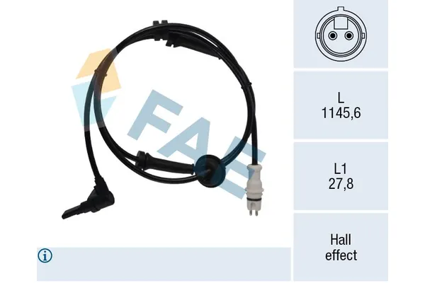 Abs Sensörü Ön Sağ veya Sol MOTORTEC TRN0083