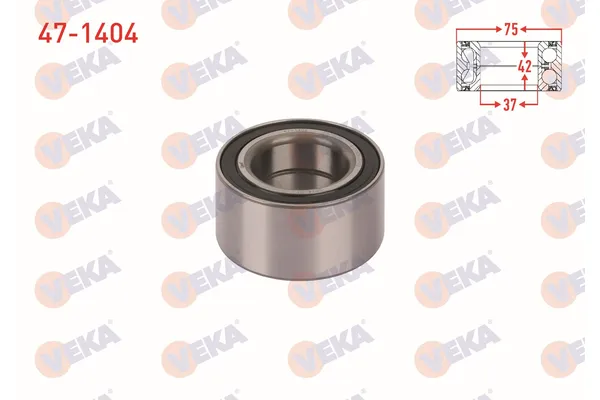 Teker Rulmanı Arka Sağ veya Sol BMW 3 Serisi Sedan/Coupe (E30)(1982->)  VEKA 47-1404