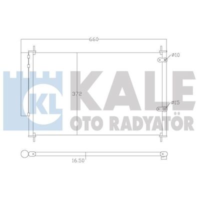 Klima Radyatörü  Toyota Verso (AUR2/ZGR2)(2009->)  KALE 342595