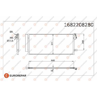 Klima Radyatörü  Fiat Doblo (263) Cargo/Combi/Pratico (12.2014->)  EUROREPAR 1682208280