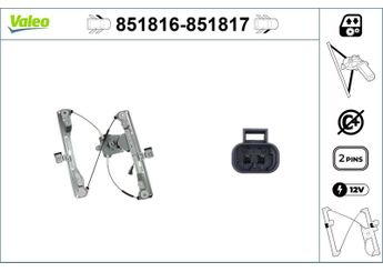 Cam Krikosu Ön Sol VALEO 851816  95226746