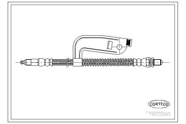 Fren Hortumu Ön Sağ Mazda 121 (ZQ)(01.1996->)  BRAXIS AH0497