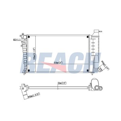 Su Radyatörü  Peugeot 306 Cabriolet (S2)(04.1997->)  MGA 80390