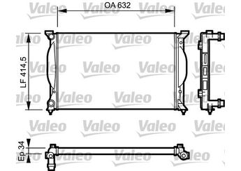 Su Radyatörü  VALEO 732963  A2045003103 8E0121251 8E0121251A