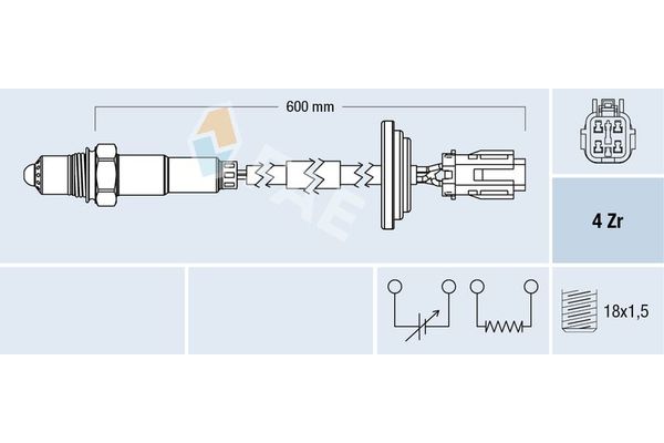 Oksijen (Lambda) Sensörü  Hyundai Sonata (NF)(2005->)  FAE 77701