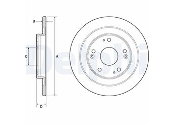 Fren Disk Ayna Arka Sağ ve Sol DELPHI BG4773C  42510TV0E00 42510TV0E01 42510-TV0-E00 42510-TV0-E01