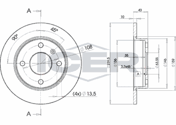 Fren Disk Ayna Ön Sağ ve Sol KALE BALATA TFD00351  5022652 1072464 1 072 464 1107767 1 107 767 5 022 652 5022653 5 022 653 6191062 6 19 1062 6191063 6 191 063