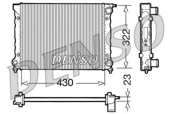 Su Radyatörü  DENSO DRM32004