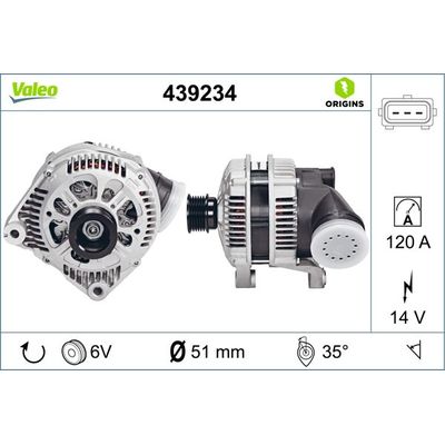 Alternatör  VALEO 439234