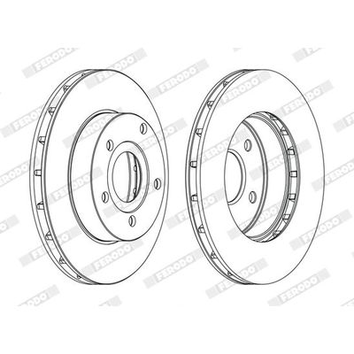 Fren Disk Ayna Ön Sağ ve Sol Jeep Grand Cherokee (WJ/WG)(1999->)  FERODO DDF1169C