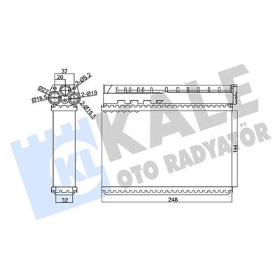 Kalorifer Radyatörü  BMW 3 Serisi Touring (E36)(1995->)  ORİS KBM005026