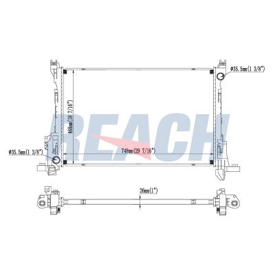 Su Radyatörü  Renault Trafic P.Van (06.2014->)  MGA 80089