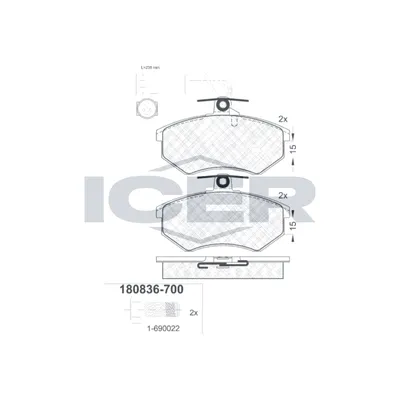 Fren Disk Balata Ön Audi 200 Sedan/Avant (447)(08.1983->)  KRAFTVOLL 07010575