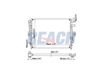 Su Radyatörü  RADISEN RR 65299  7P6121253 95810613220 95810613210