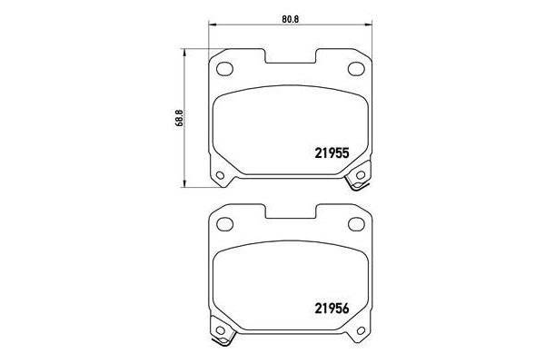 Fren Disk Balata Arka BREMBO P 83 091