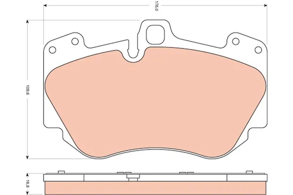 Fren Disk Balata Ön Audi R8 Spyder/Cabrio (429)(02.2010->)  TRW GDB1660