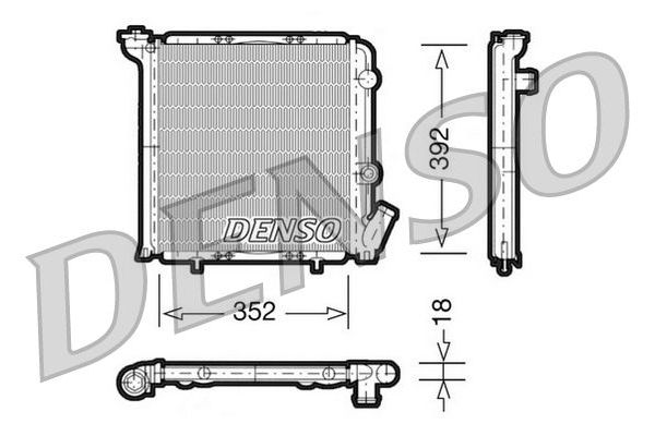 Su Radyatörü  DENSO DRM23071