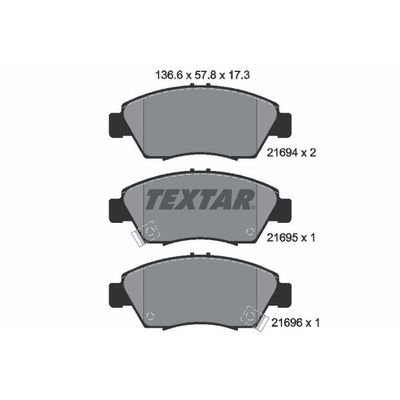 Fren Disk Balata Ön Honda Civic Coupe (EM2)(01.2001->)  TEXTAR 2169401