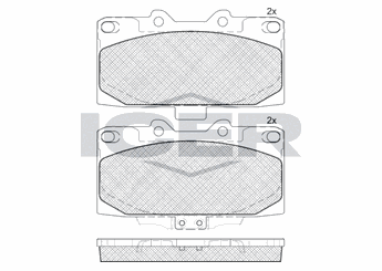 Fren Disk Balata Ön DAIWA 056-6350  26296FA101 26296AE120 26296-AE120 26296AE121 26296-AE121 26296FA100 26296-FA100 26296-FA101 26296FA102 26296-FA102 26296FA140 26296-FA140 26296FA160 26296-FA160 26296FA170 26296-FA170 26296FE070 26296-FE070